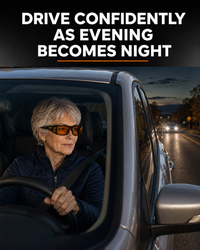 Night Driving Confidence Bundle (Portable Tire Inflator & Jump Starter, LED GlareCut™ Glasses, Emergency Roadside Magnetic Lights)