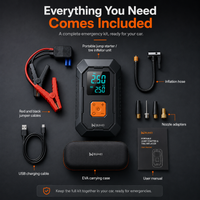 Portable Car Jump Starter & Tire Inflator — 4-in-1 Emergency Car Tool