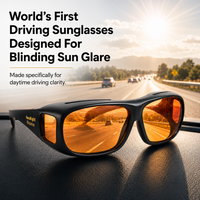 Polarized Driving Sunglasses with GlareCut Technology™ (Fit Over Glasses)