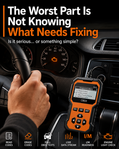 Check Engine Confidence Scanner (Mechanic Confidence PDF Guides Included)