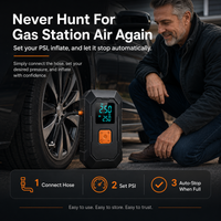 Portable Car Jump Starter & Tire Inflator — 4-in-1 Emergency Car Tool