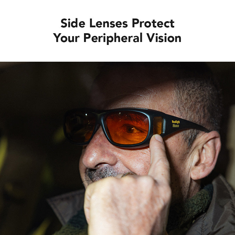 Headlight Glasses with Polarized LED GlareCut Technology™ (Fit Over Glasses)