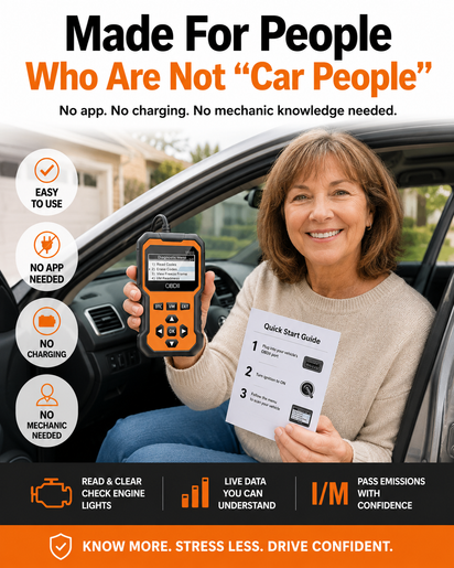 Check Engine Confidence Scanner (Mechanic Confidence PDF Guides Included)