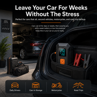 Portable Car Jump Starter & Tire Inflator — 4-in-1 Emergency Car Tool