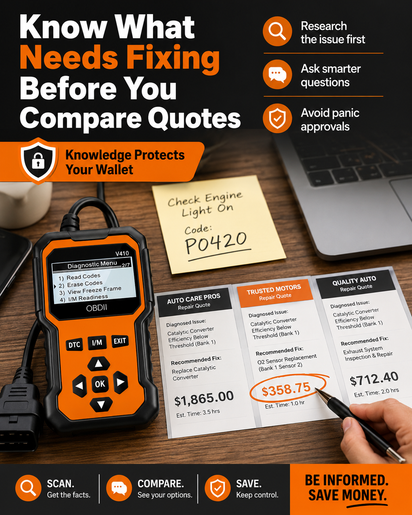 Check Engine Confidence Scanner (Mechanic Confidence PDF Guides Included)