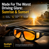 Polarized Driving Sunglasses with GlareCut Technology™ (Fit Over Glasses)