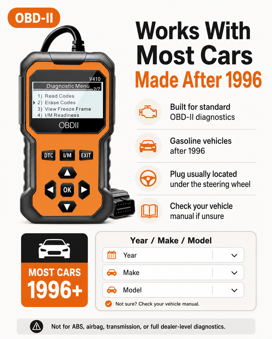 Check Engine Confidence Scanner (Mechanic Confidence PDF Guides Included)