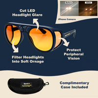 Aviator Headlight Glasses with GlareCut Technology™